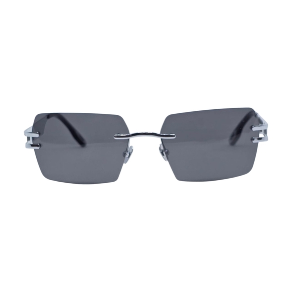 Stylish Black Rectangular Sunglasses PORTA ROMANA - Picture 10 of 10